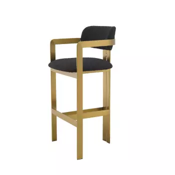 Černá barová židle Donato