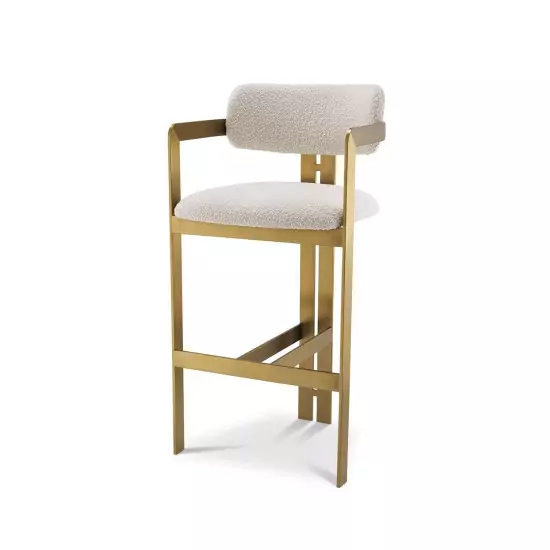 Bílá barová židle Donato