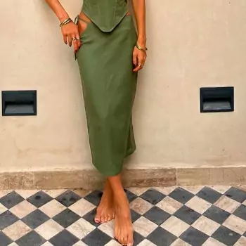 Zelená sukně Fazio